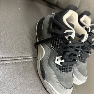 Jordan Kids Black and Gray Sneakers